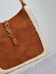 YSL Suede Hobo le 5 a 7 brown bag  - 3