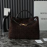 Bottega Veneta Andiamo Medium Brown Suede Bag 32*24*12cm - 1