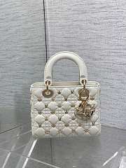 Dior Small Lady Lambskin With Butterfly Bag 20cm - 1