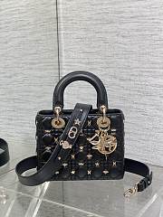 Dior Small Lady Lambskin With Butterfly Bag 20cm - 3