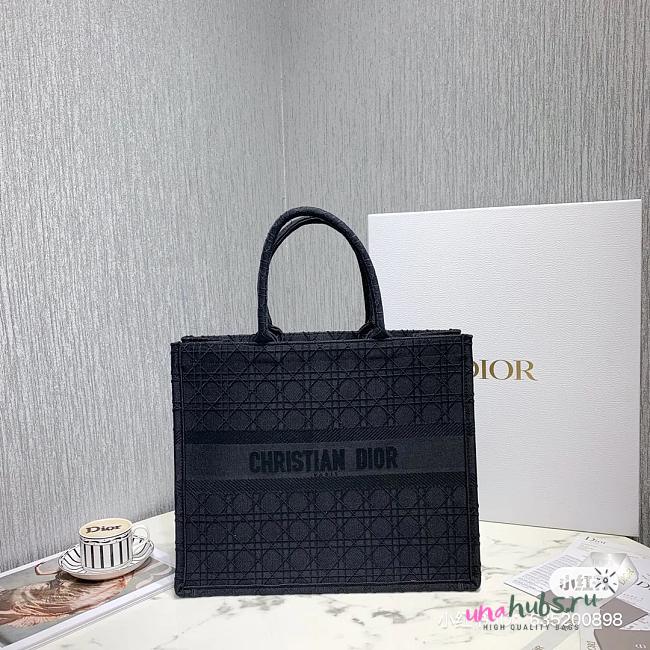 Dior Large Book Tote Black 41.5x32x5cm - 1