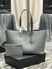 YSL Saint Laurent Leather Shopping Bag - 2