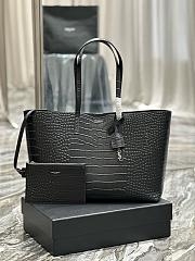 YSL Saint Laurent Leather Shopping Bag - 4