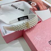 Miu Miu Pearl Headband - 1