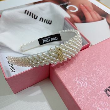 Miu Miu Pearl Headband