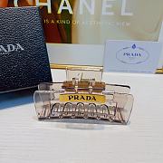 Prada Plastic Pink Claw Clip - 1