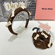 Miu Miu Tweed Brown Hair Set - 1