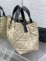 Dior Medium Toujours Bag Beige and Black - 28.5*19*21cm - 4