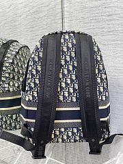 Dior Rider Backpack Blue Dior Oblique Jacquard - 6