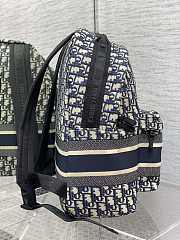 Dior Rider Backpack Blue Dior Oblique Jacquard - 3