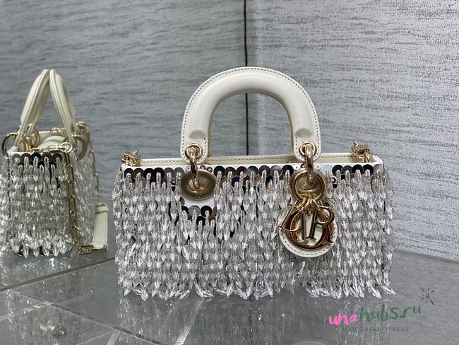 Dior Lady D Joy White Bag 26cm - 1