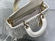 Dior Lady D Joy White Bag 26cm - 6