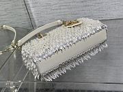 Dior Lady D Joy White Bag 26cm - 5