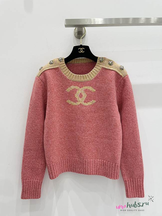 Chanel Cashmere Sweater Pink - 1