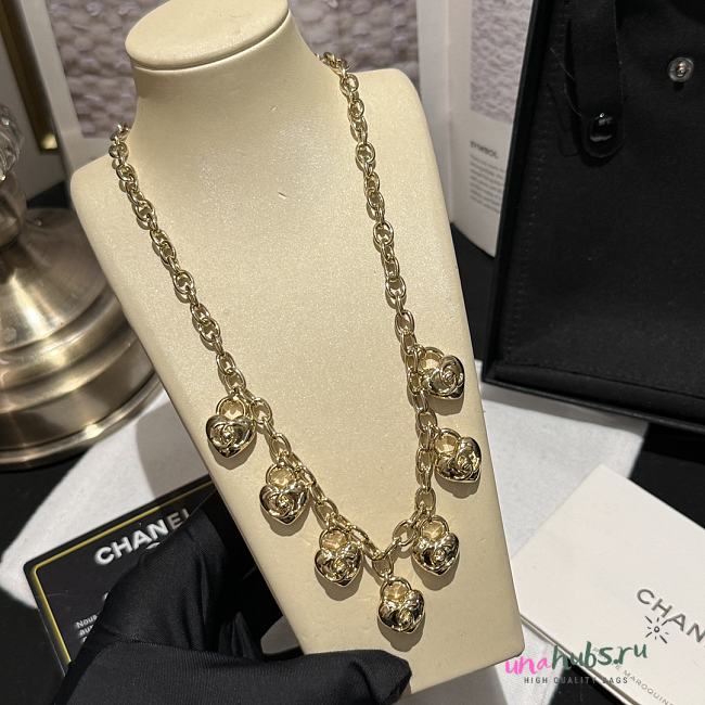 Chanel Gold Heart Necklace - 1