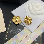 Chanel Vinatge Gold Flower Earrings - 5