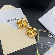 Chanel Vinatge Gold Flower Earrings - 4