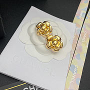 Chanel Vinatge Gold Flower Earrings - 3