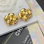 Chanel Vinatge Gold Flower Earrings - 1