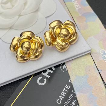 Chanel Vinatge Gold Flower Earrings