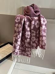 Chanel Pink Flower Scarf 180*32CM - 1