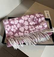 Chanel Pink Flower Scarf 180*32CM - 6