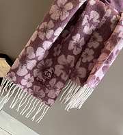 Chanel Pink Flower Scarf 180*32CM - 2