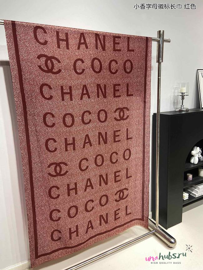 Chanel Red Coco Scarf 200*100CM - 1