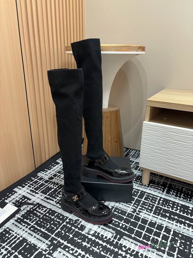 Chanel Long Sock Boots - 1