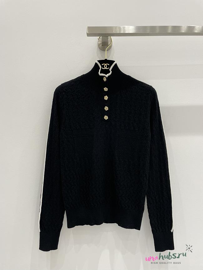 Chanel Black turtleneck sweater  - 1