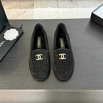 Chanel Flat Suede Loafers 