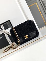 Chanel mini flap Bag Fleece & Gold Plated Metal  -18x12x6cm - 2