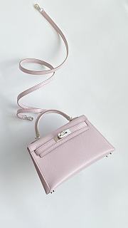 Hermes Mini Kelly 19cm Pink  - 2