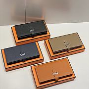 Hermes Togo Leather Long Wallet 17.5cm - 1