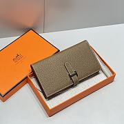 Hermes Togo Leather Long Wallet 17.5cm - 3