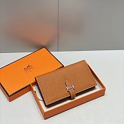 Hermes Togo Leather Long Wallet 17.5cm - 4