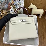 Hermes Kelly Togo Off White 28cm - 3