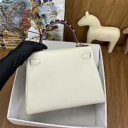 Hermes Kelly Togo Off White 28cm - 4