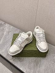 Gucci x Nike Grey and White Sneakers - 4