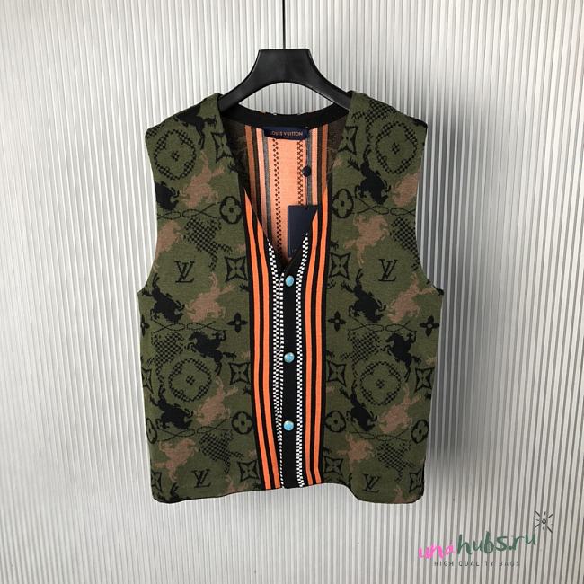 Louis Vuitton Jacquard Double Face Wool Blanket Waistcoat - 1