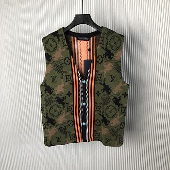 Louis Vuitton Jacquard Double Face Wool Blanket Waistcoat