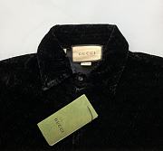 Gucci GG velvet oversized shirt - 5