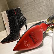 Chrisitan Louboutin Giaro TYCLONE BLACK ANKLE BOOTS - 4