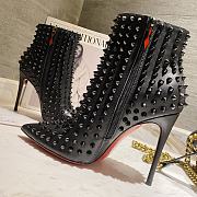 Chrisitan Louboutin Giaro TYCLONE BLACK ANKLE BOOTS - 3