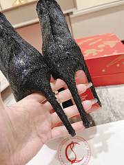 CHRISTIAN LOUBOUTIN BLACK VELOURS SO KATE BOOTY 100 ANKLE BOOTS - 2