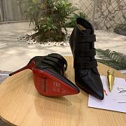 CHRISTIAN LOUBOUTIN Triniboot Leather Ankle Boots In Black - 4