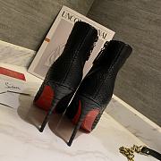 Christian Louboutin Black So Kate 85mm Croc-effect Patent Leather Ankle Boots - 4