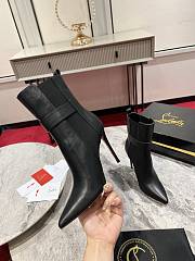 Christian Louboutin Black So Chelsea Leather Bootie - 5