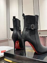 Christian Louboutin Black So Chelsea Leather Bootie - 3