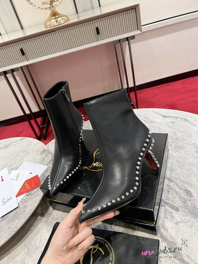 Christian Louboutin Vidura Booty 85 mm Low boots - Calf leather - Black - 1